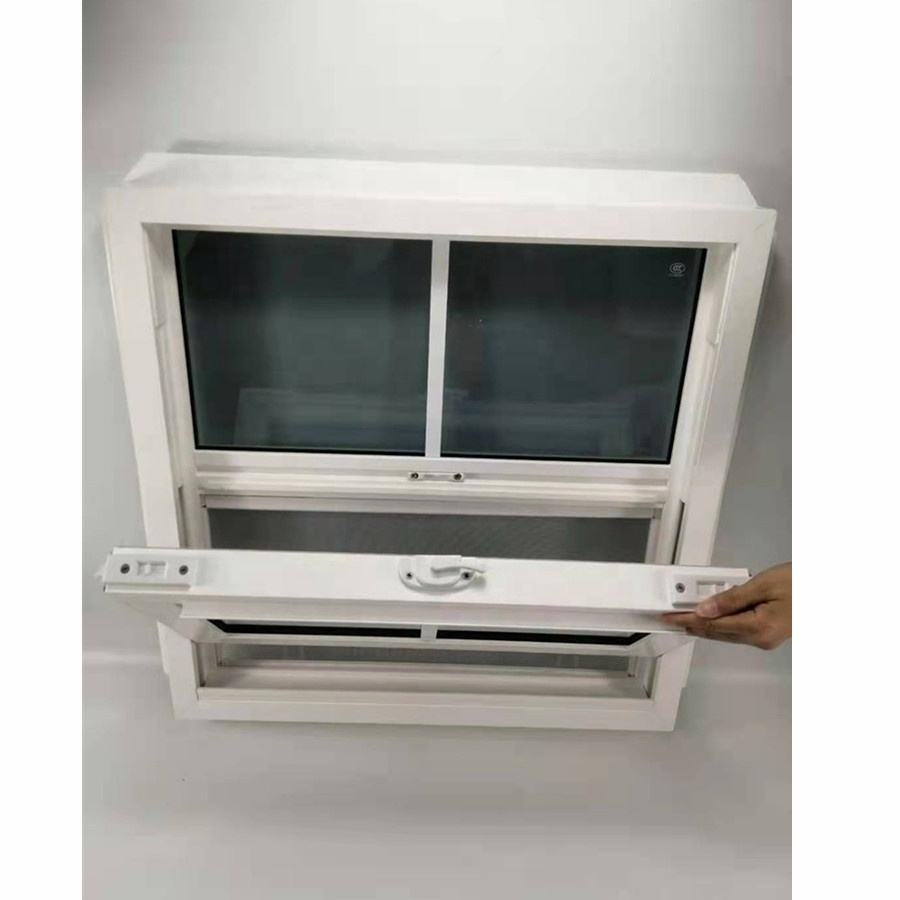 Energy-Saving American Style UPVC Vinyl Single Hung Window with Fin Flange