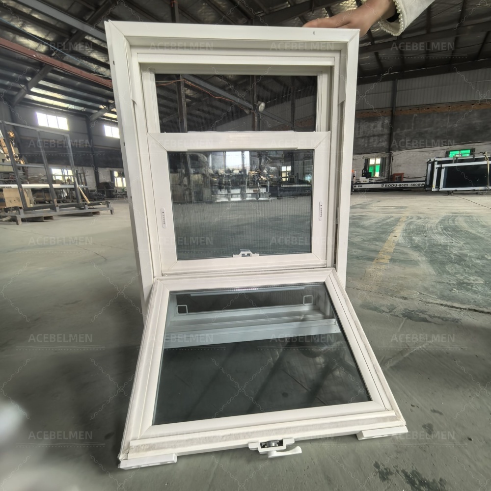 Wholesale Hot Sale Double Glazed Window China Design Upvc Double Hung Vinyl Windows
