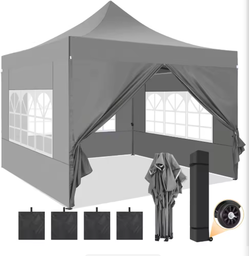 Wholesale Custom Heavy Duty Double Layer Canopy 10x10ft Folding Church Windows Polyester Fabric Waterproof Outdoor All Seasons