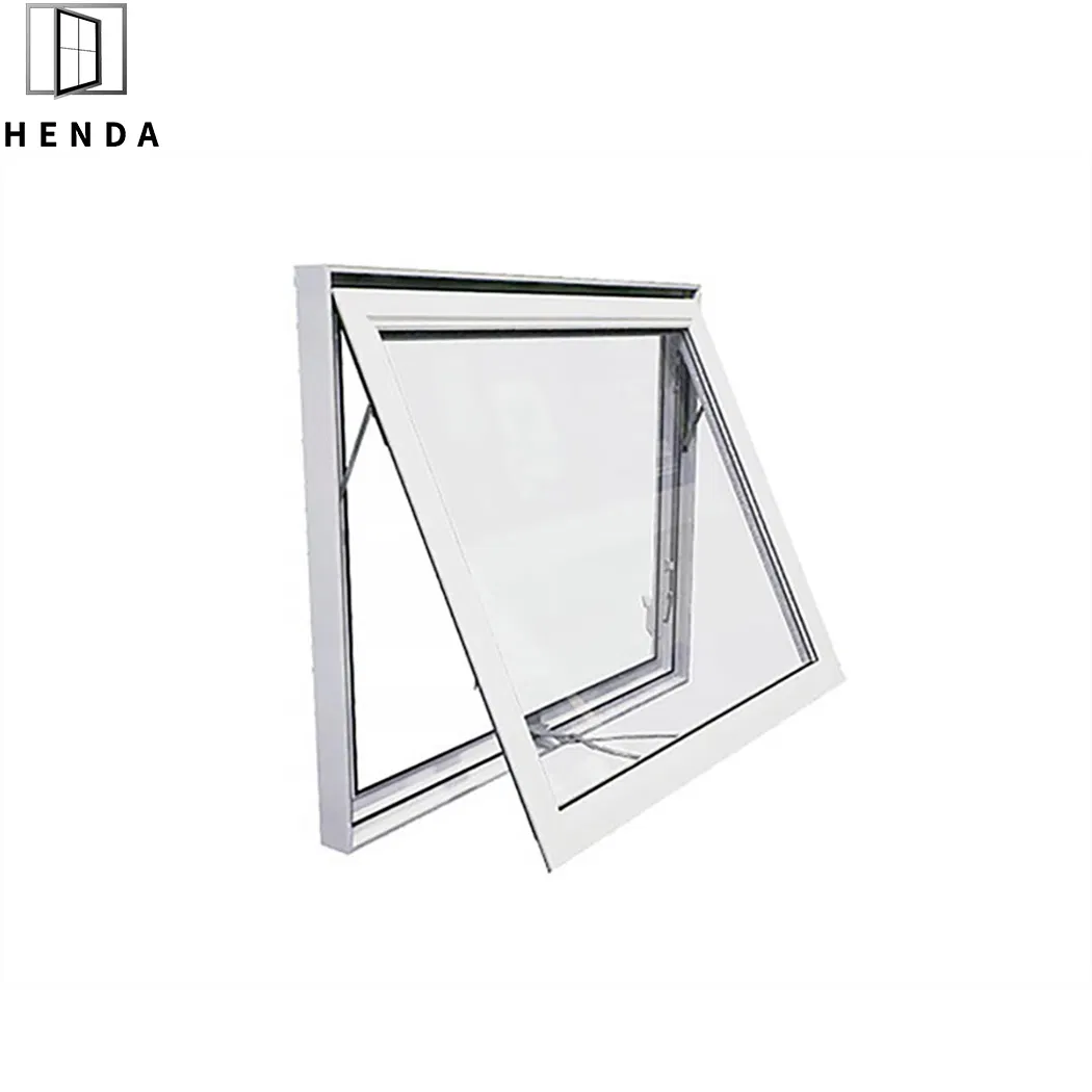 Modern Customized Aluminium Metal Casement/Sliding/Awning/Fixed/Casement Window Grill Design UPVC Double Tempered Glass Aluminium Awning Window