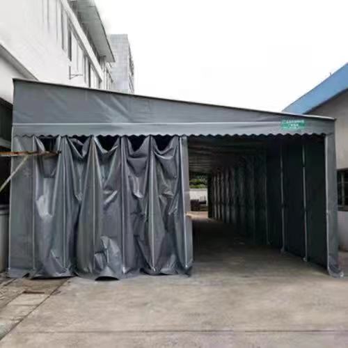 Waterproof UV Resistant Mobile Push Pull Tent PVC Folding Telescopic Canopy Retractable Awning Movable Outdoor Exhibition