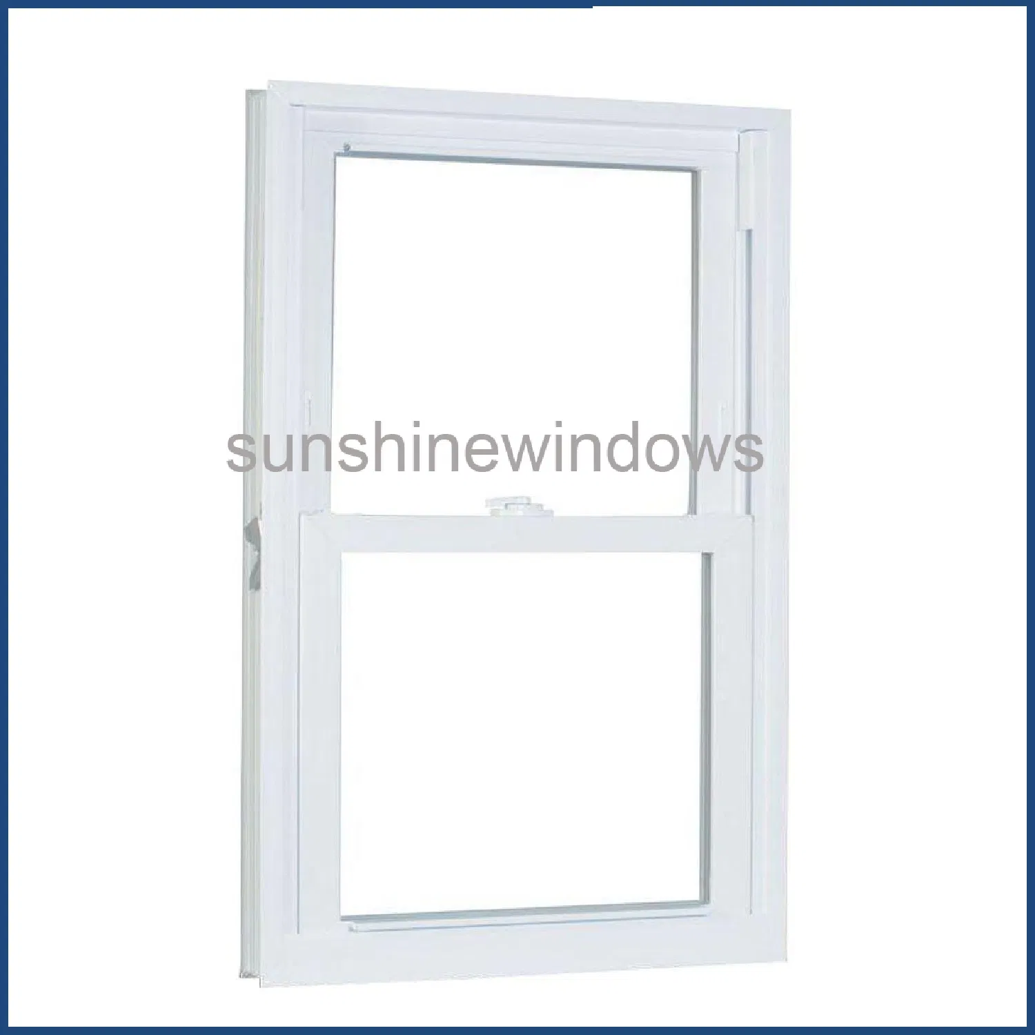 American Style UPVC Single Hung Window with High Quality