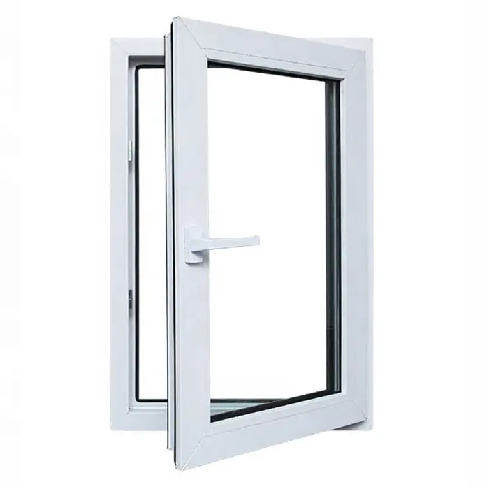 Modern Style American PVC Outward Opening Awning Window Double Tempered Glass for Kitchen Use Graphic Design Solution Available