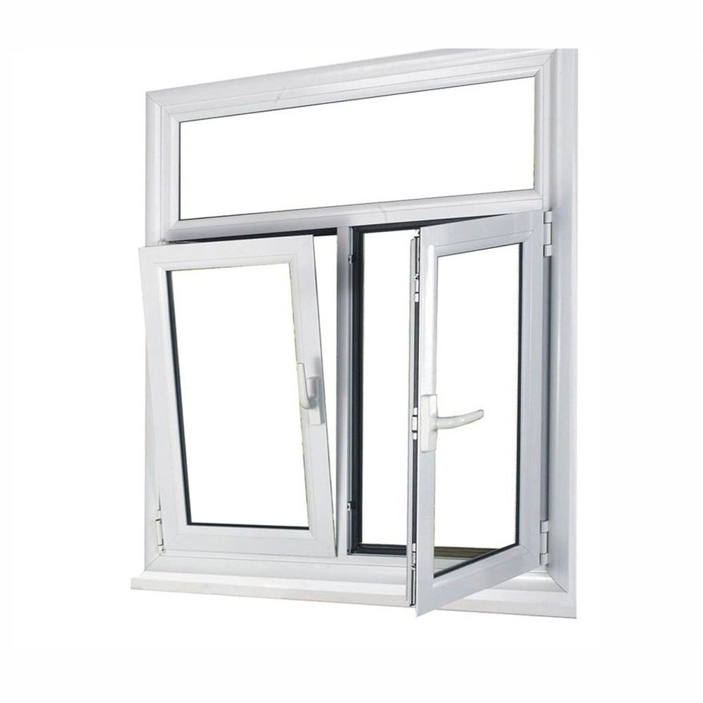 NUOXIN European Style Double/tripled Glazed Glass Window Tilt and Turn PVC Vinyl Windows Prices For Sale