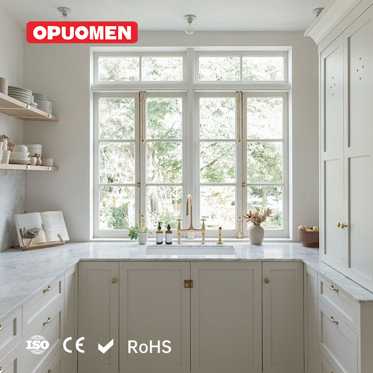 Custom PVC Window Insulated Double Glass Soundproof Double Glazed UPVC Casement Windows