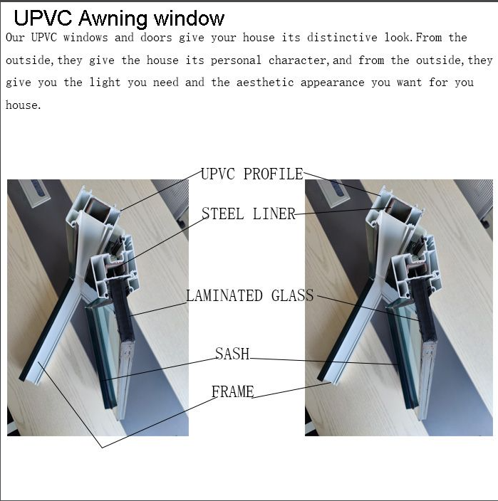 Wholesale Sales of Single or Double Hung windows Made of PVC/UPVC Material