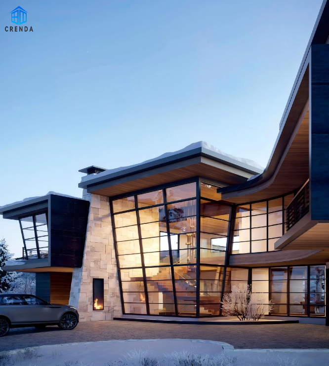 Minimal External Sash Residential Awning windows for Building Project