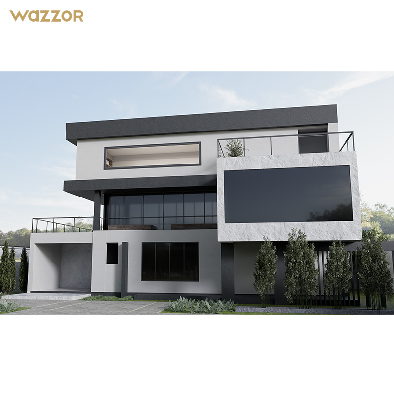 Wazzor Windows Factory Design Aluminum Window Rain-Resistant Nfrc Certificate Awning Retractable Awning Windows With Shutter