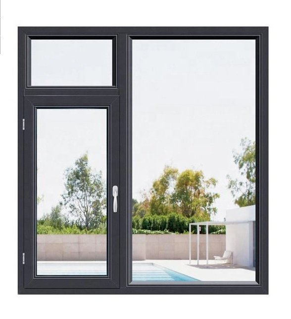 Custom Options Weatherproof Casement for Modern Home Glass UPVC Window