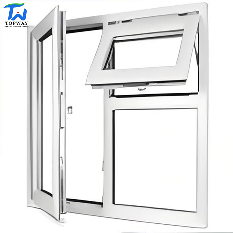 High Quality UPVC Casement Window Low-E Double Tempered Glazing Energy Efficient Insulation Vinyl Window for Villa Apartment