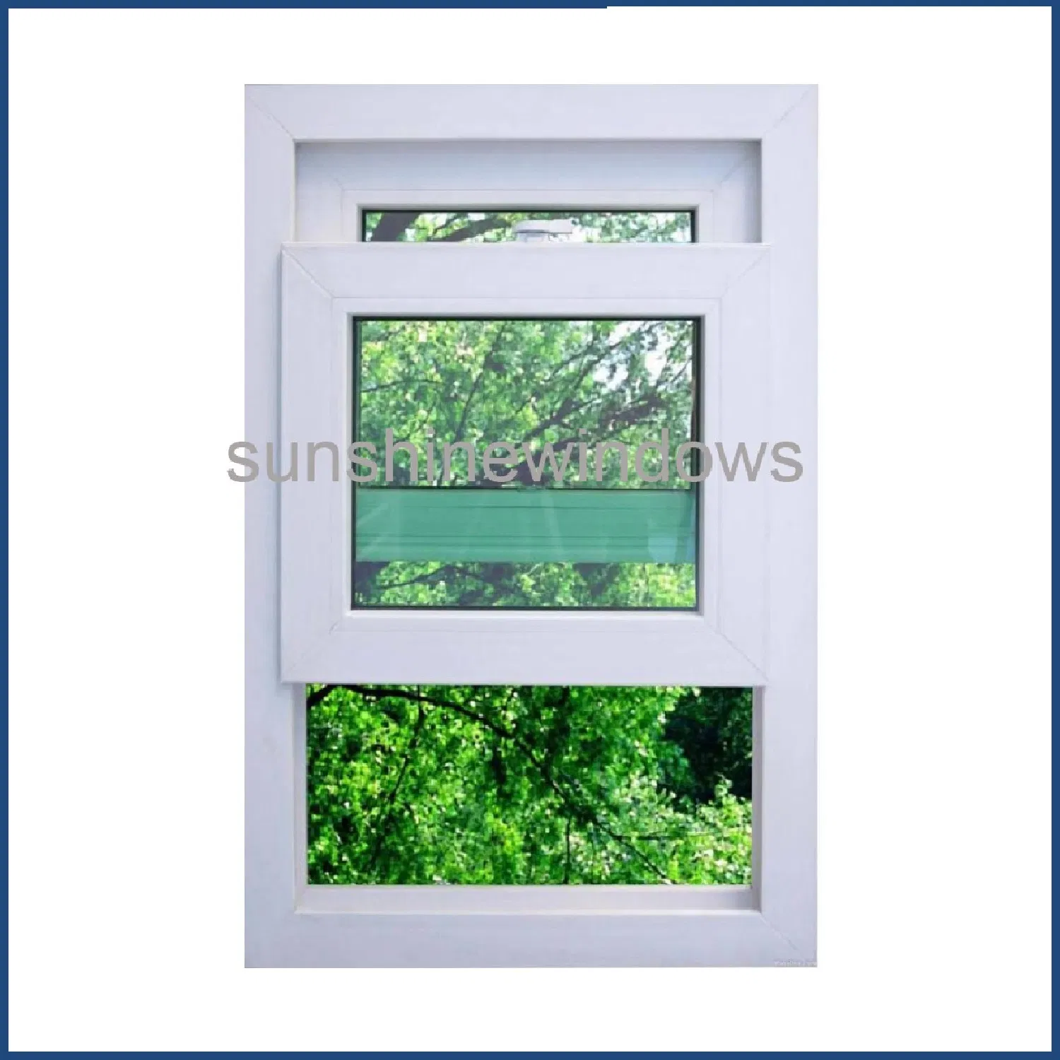American Style UPVC Single Hung Window with High Quality