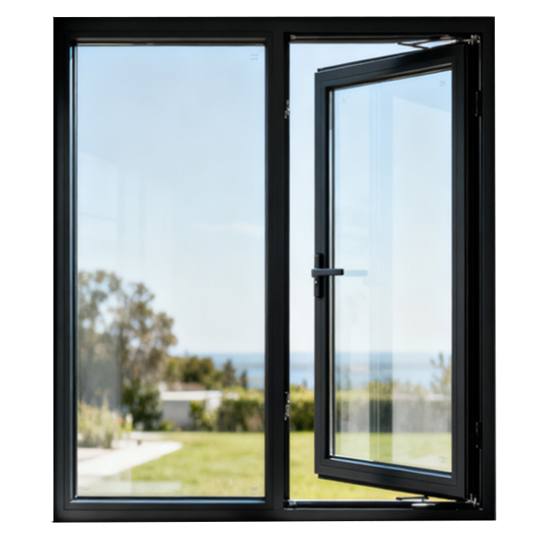 Supplier ODM/OEM Wholesale Modern Kitchen French PVC Louver Window Soundproof Energy Star Qualified Swing Casement Window
