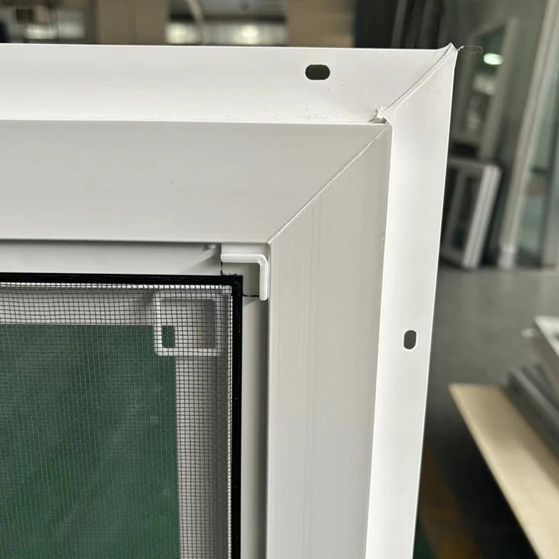 Prefabricated Houses Upvc Double Hung windows with Flange White Vinyl Double-Hung Sash Window