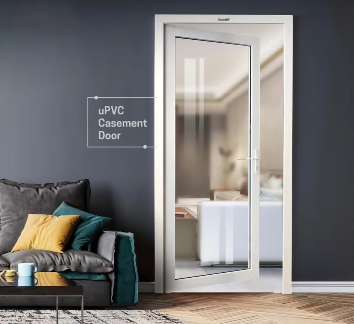 Upvc Casement Windows Doors PVC Insulated Double Glazed Open Windows