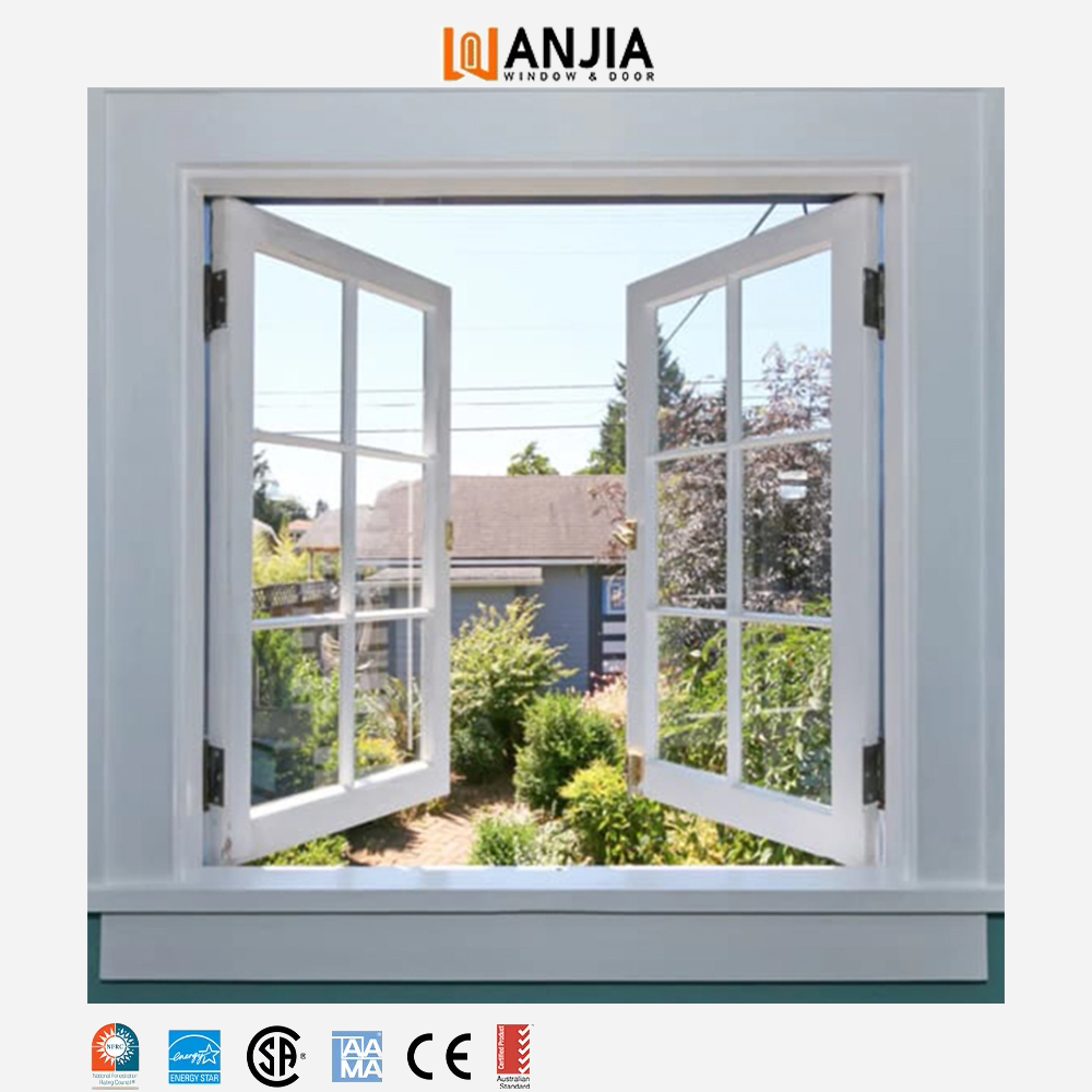 Best Selling UPVC Casement Double Glaze Window Thermal Break Hurricane Impact Windows PVC Window