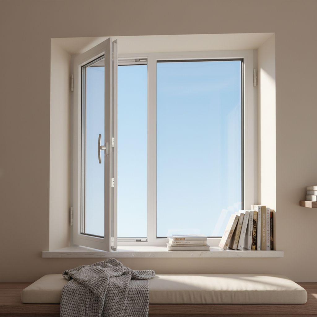 House Windows Hurricane Impact UPVC Profile Wind Proof Double Glazed Vinyl PVC Windows and Doors for Bahamas