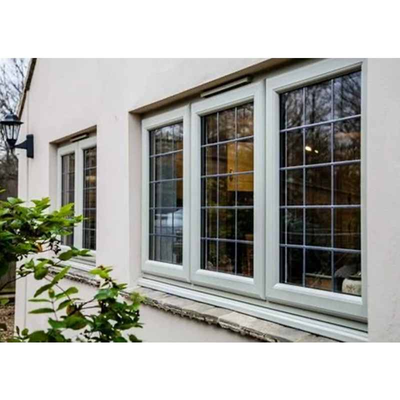 Modern Hurricane Impact Resistant Large View UPVC Fixed Glass Casement Windows