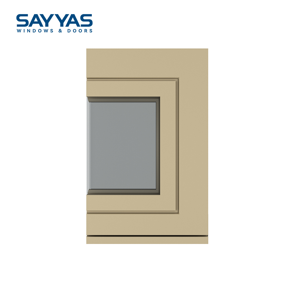 Argon Gas Filled Low E Glass 88 Series UPVC Window Energy Efficient Thermal Sayyas Windows DC88