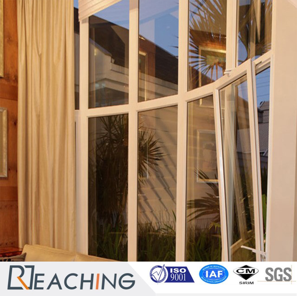 Building Material UPVC Profile Tilt Turn Window Fixed Glass Window with Insulated Glass
