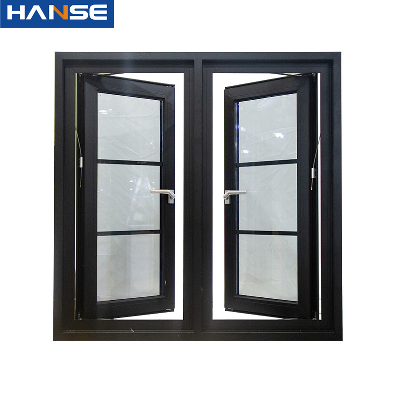 Aluminum UPVC Plastic Folding Casement Windows Horizontal Beauty Windows Factory Aluminum Profile Window Customization