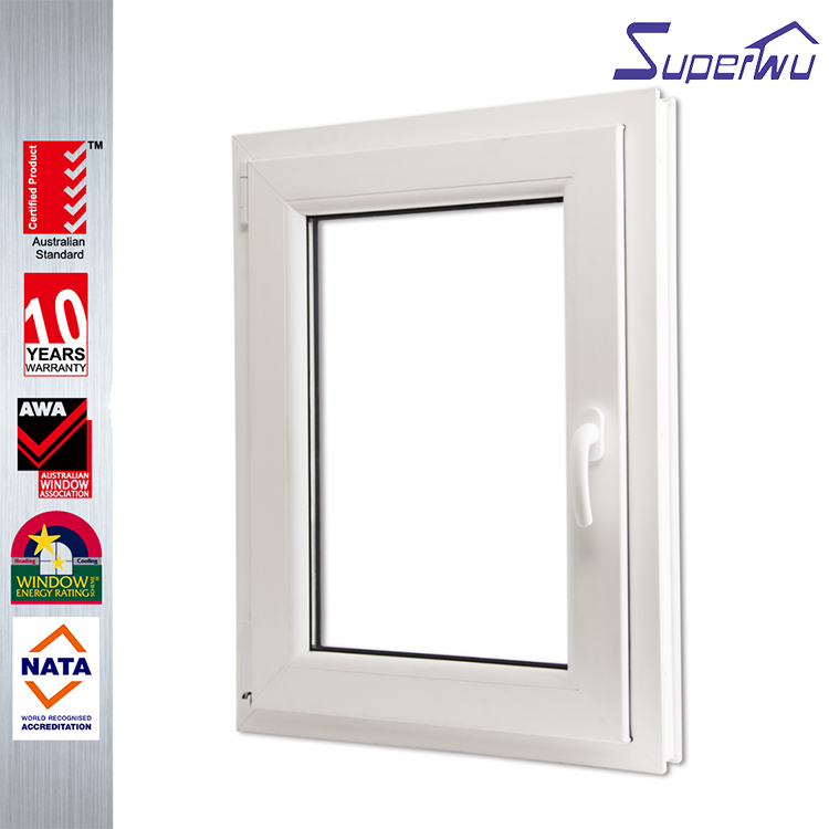 American Style PVC Tilt And Turn China Factory Price High Quality Soundproof Upvc Tilt N Turn windows