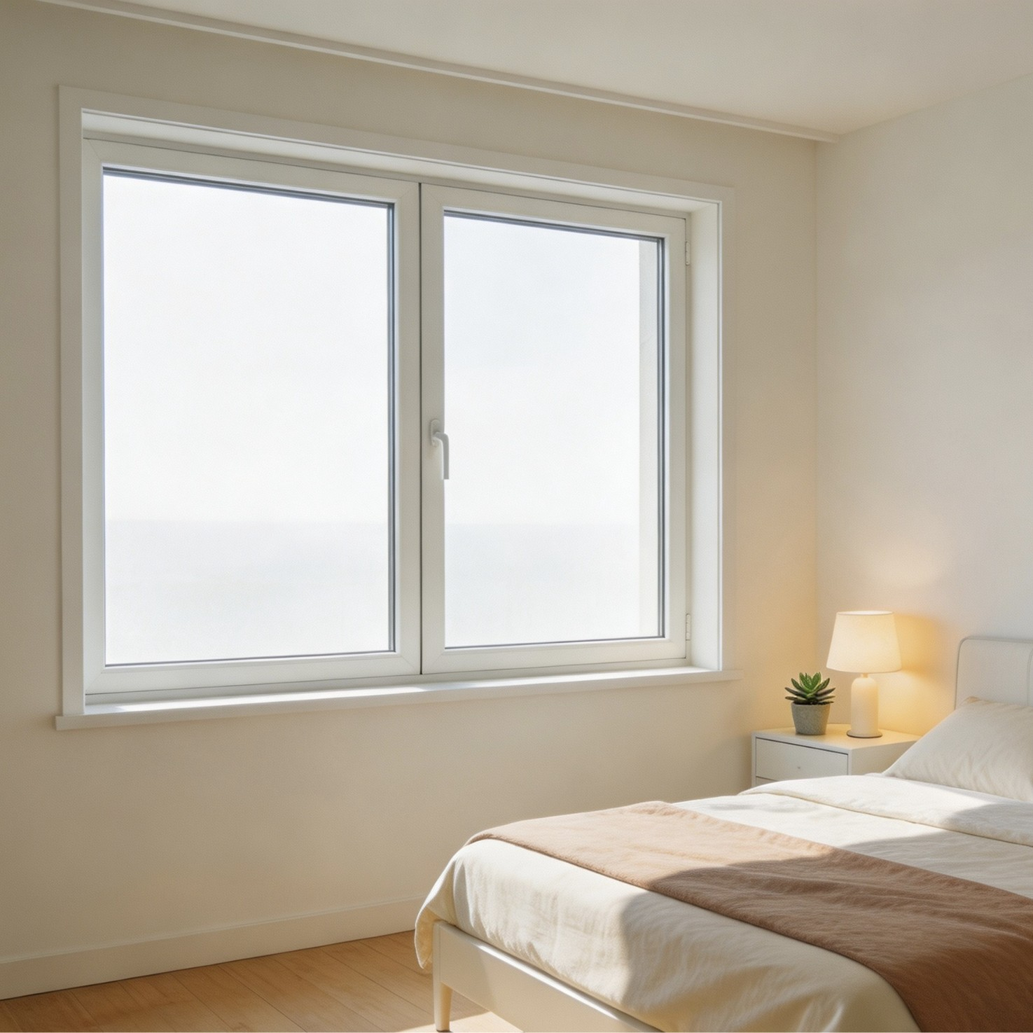 High Quality Renovation Window UPVC Weather Resistant Frame Double Layer Glass Safe Practical Casement Style