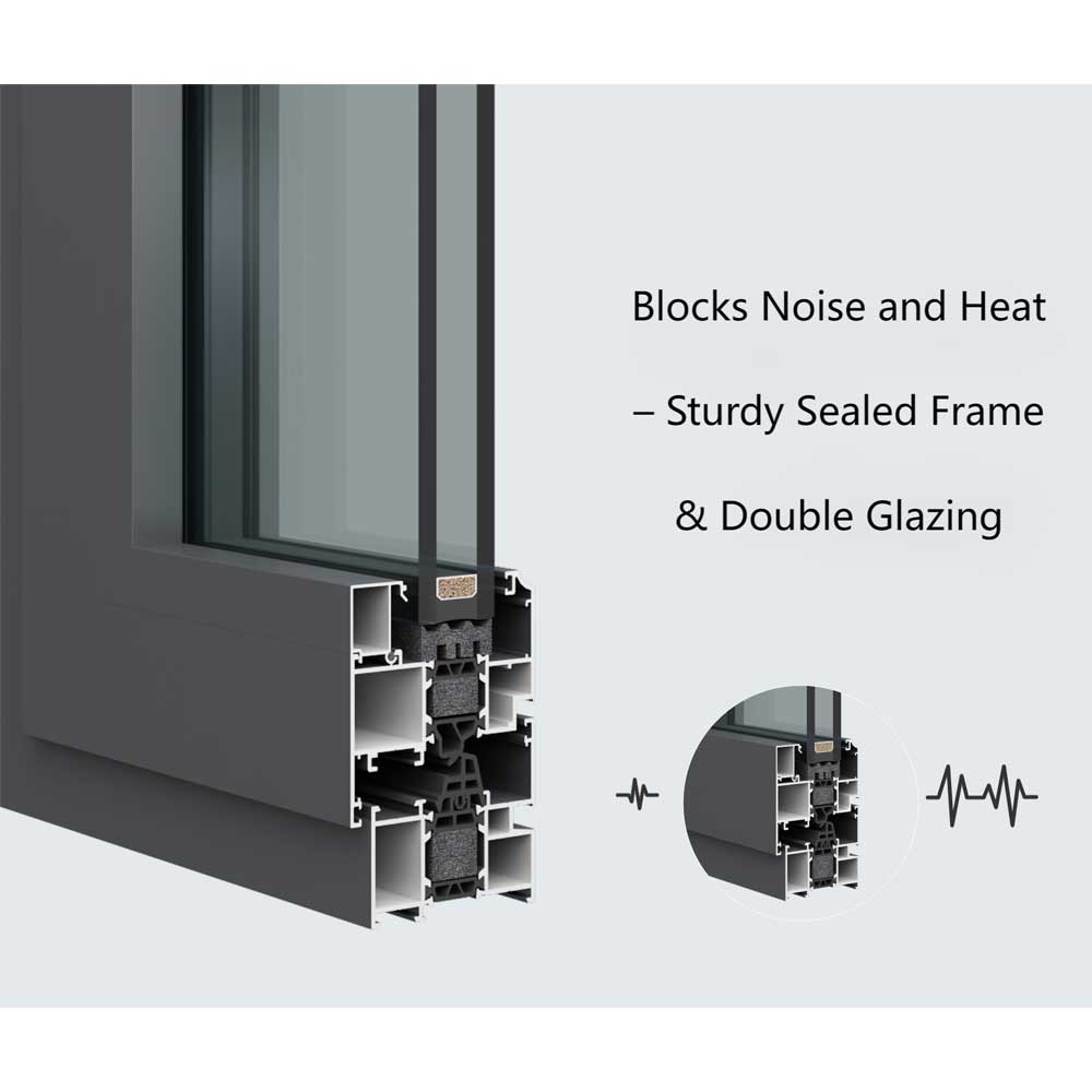 Top Quality New Design Double Glazed Smart Tempered Glass Tilt and Turn Windows Casement Windows