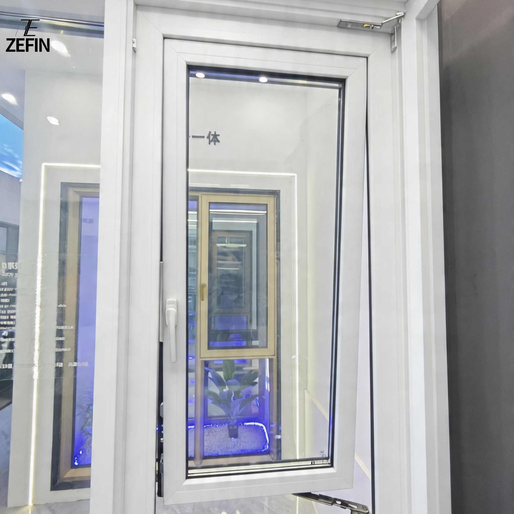 High Quality Commercial Building UPVC System Awning Window with Double Glazed Awning Window and Soundproof Modern Design