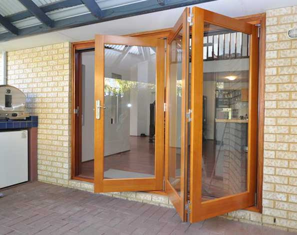 Good Quality Conch Profile White Modern Style UPVC Bi-Folding Window
