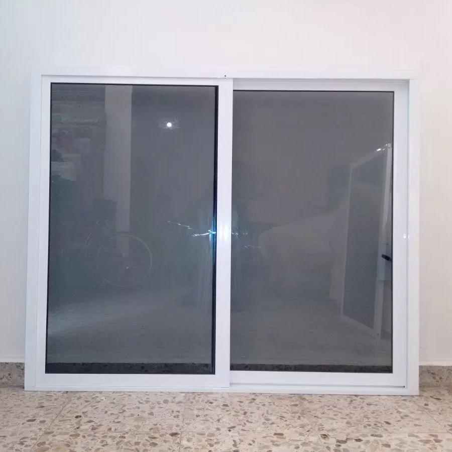 Low Price Modern Thermal Break Hurricane Impact Resistant Soundproof Vinyl White UPVC Sliding Windows with Double Glazing Glass