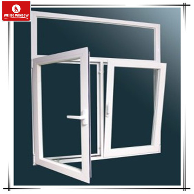 KIN LONG Hardware UPVC Tilt Turn Window European Modern Design Style Fiberglass Screen for Hotels Folding Swing