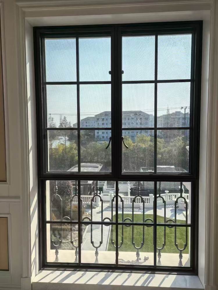 Custom Steel Awning Window Durable Waterproof Thermal Break Insulated Double Glazed Frame for Apartments Villas and Offices