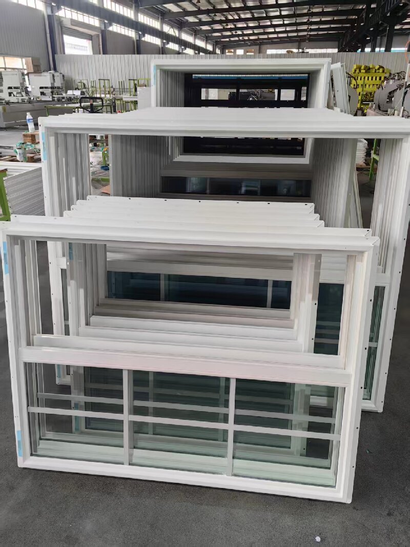 High Security Double Glazed Soundproof Sliding Window PVC/UPVC Frame with Grill Design for Home Exterior Hotel Use Modern Design