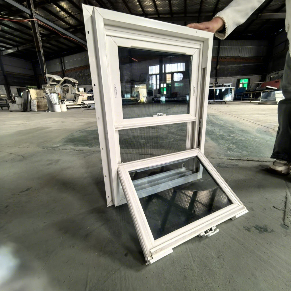 Wholesale Hot Sale Double Glazed Window China Design Upvc Double Hung Vinyl Windows