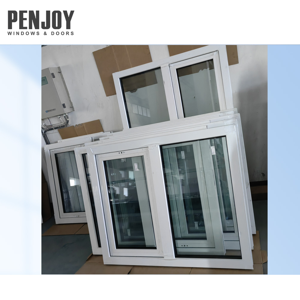 Penjoy UPVC Tilt and Turn Windows for Commercial Use Hotel &amp; Bathroom Applications Customized Colors Energy Star Qualified
