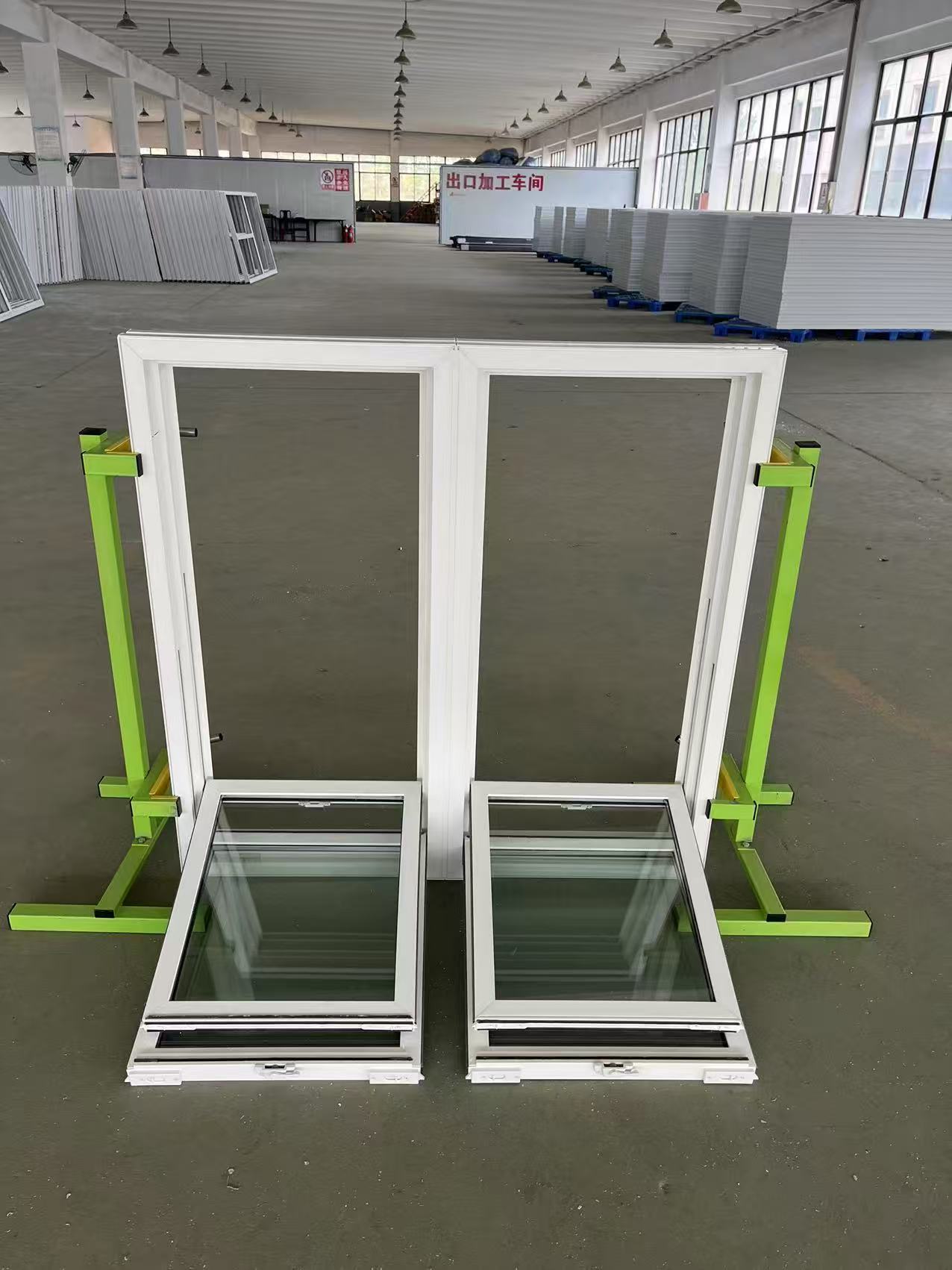 Custom Model American Design Soundproof Double Hung Window UPVC Ventilation Vinyl Hung Windows