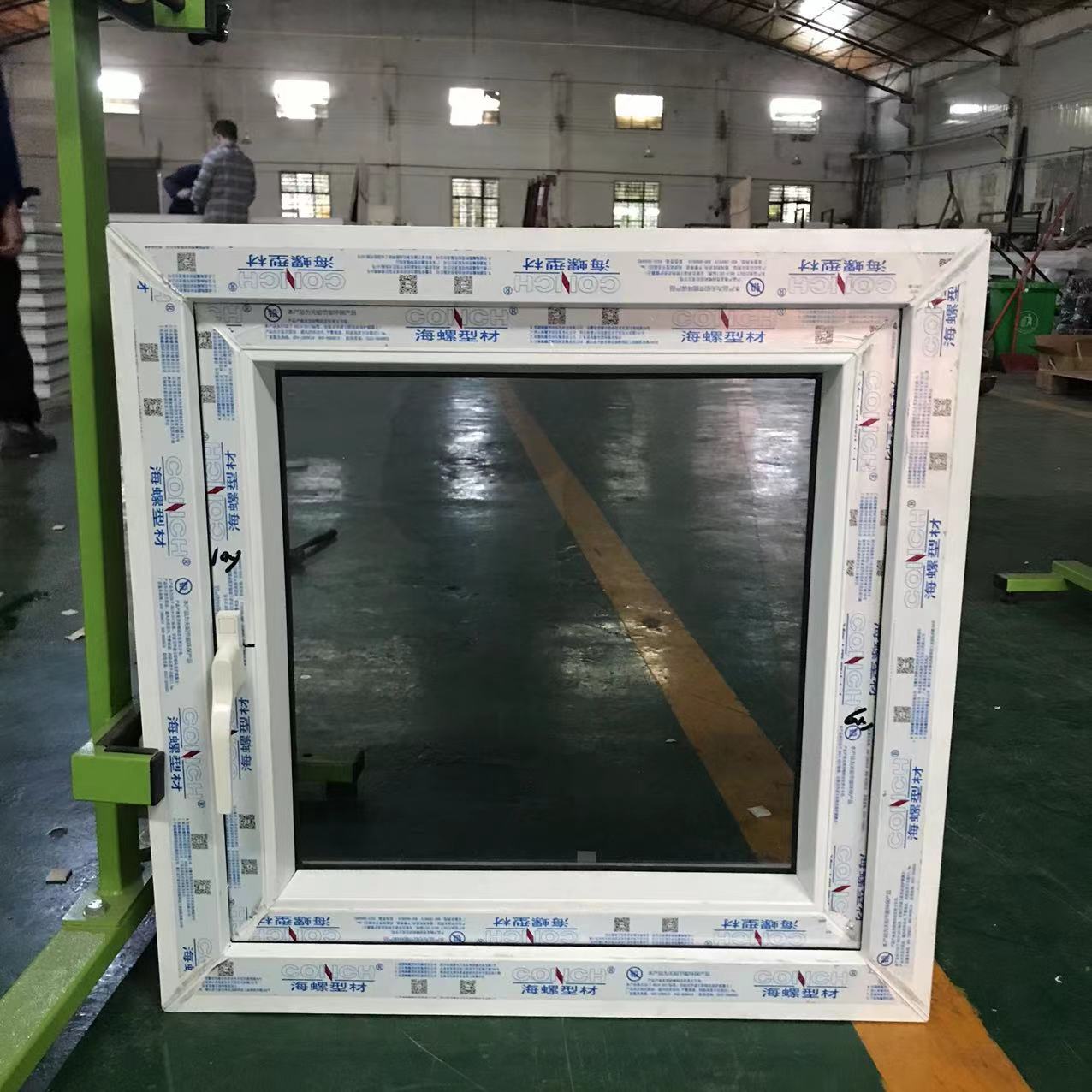 Security Pvc Upvc Windows Wood Grain Frame Bedroom Casement Swing Windows Soundproof Double Glass Upvc Pvc Casement Window