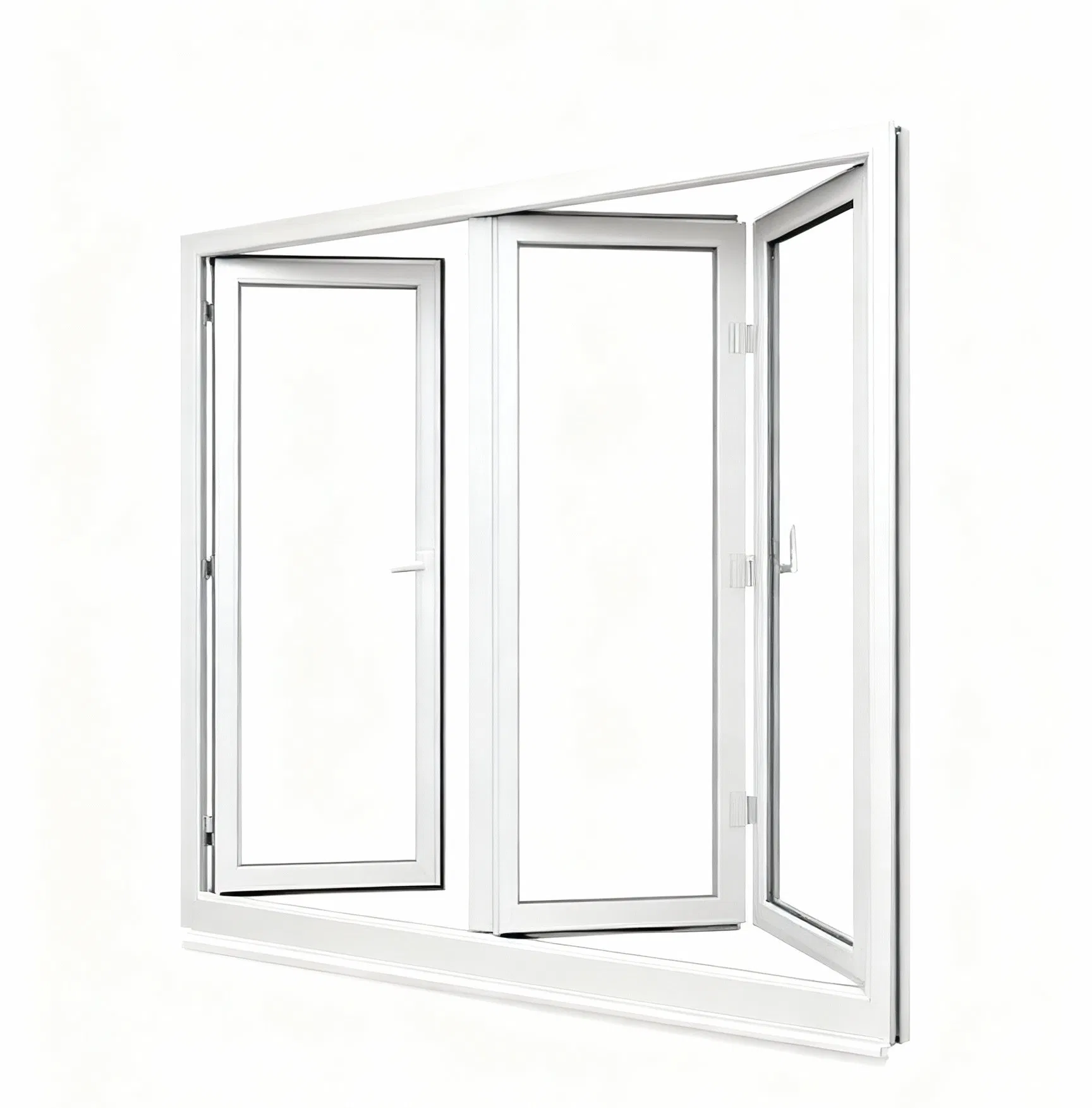 High Performance UPVC Folding Window - Soundproof &amp; Energy Saving