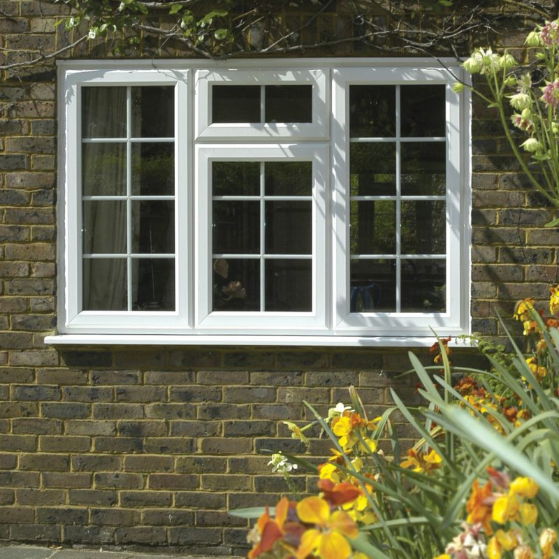 UPVC PVC Metal American Hurricane Impact Grill Design Reflective Glass Double Glazed Louver Fixed Sliding Casement Aluminum Window