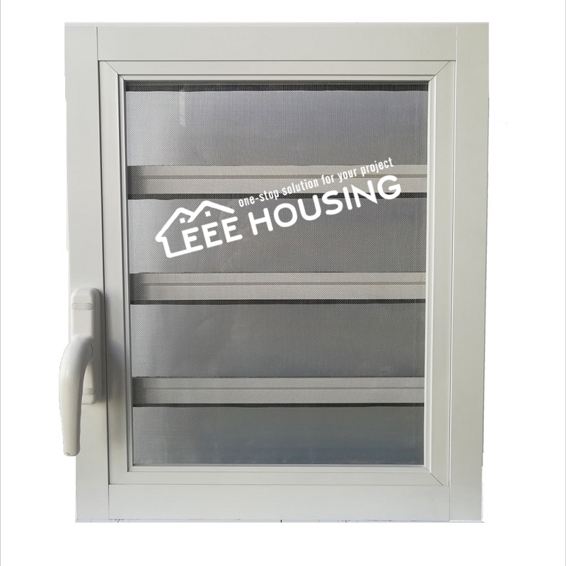 Factory Supply Safeguard Aluminium Frame Adjustable Inbuilt Security Jalousie Louvre Shutter Window