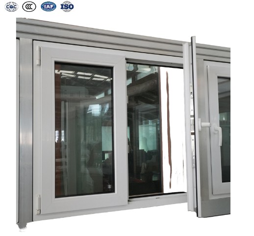 High Security UPVC Casement Window Waterproof Double Glazing Glass for Residential Hotel Project