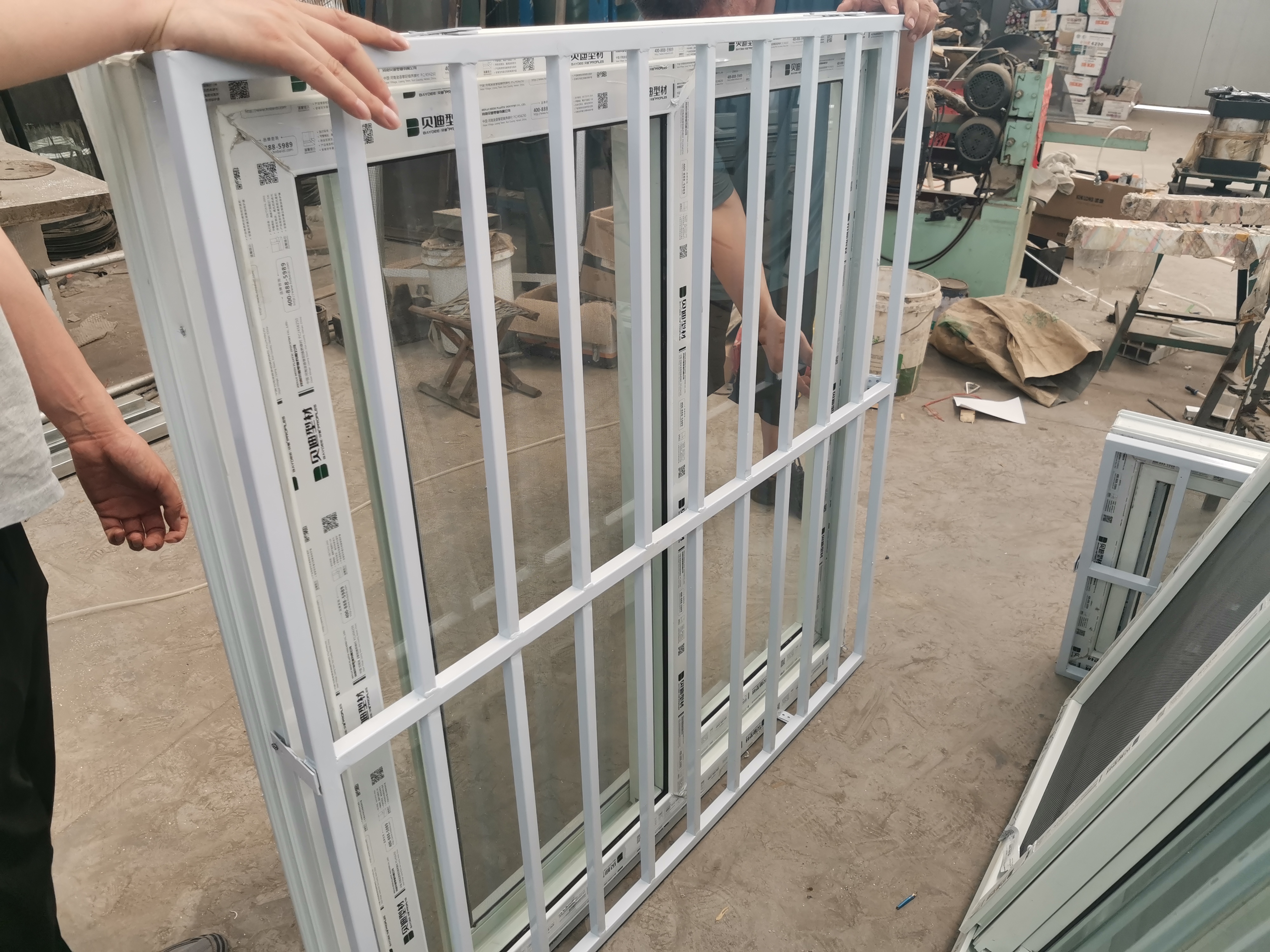 Factory Direct Price UPVC Latest Burglar Bars Security Window Design UPVC Double Glazed Sliding windows