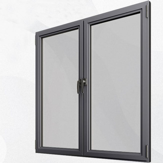 Custom Black UPVC&amp;PVC Windows and Doors Energy Saving Low E Glass Casement Window Double Glazed Tilt and Turn House Window
