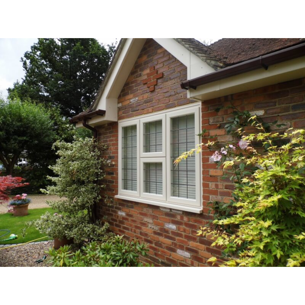Certified UPVC European Bay windows With Double Glazing and Grill Design Are Available for Sale