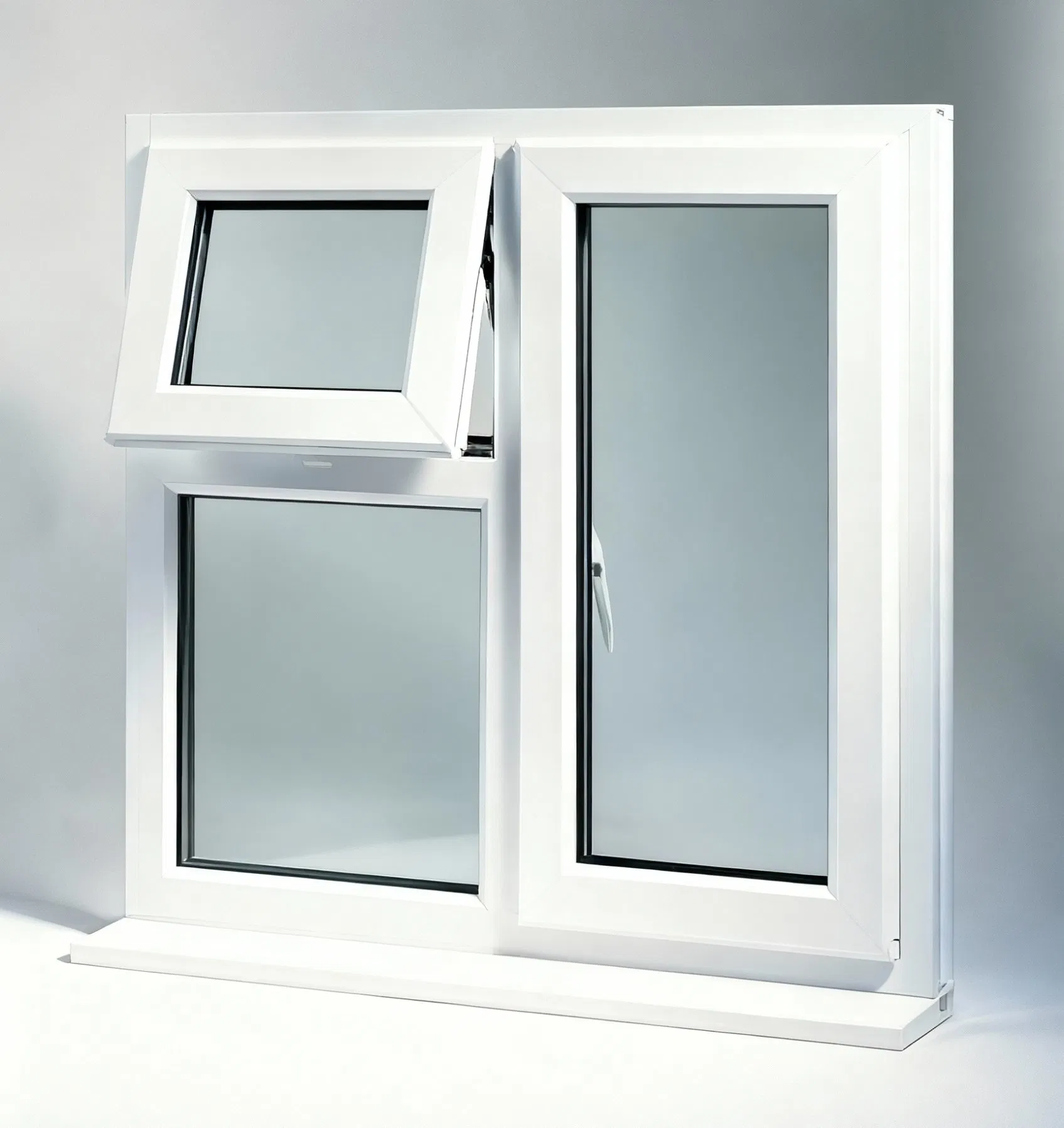 Compact UPVC Awning Window- Space-Saving Design for Residential Building