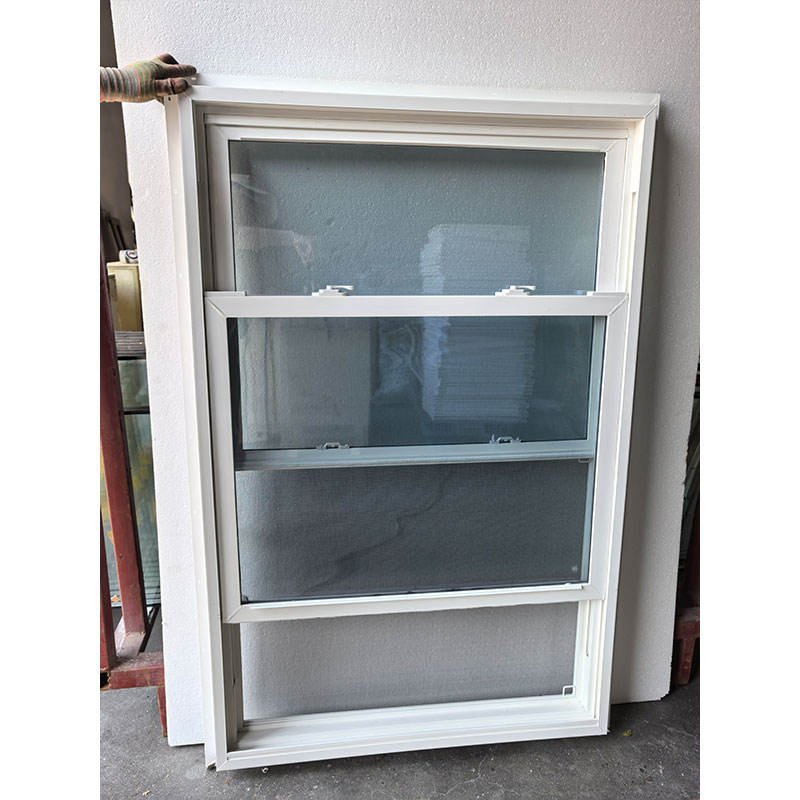 Energy-Saving American Style UPVC Vinyl Single Hung Window with Fin Flange
