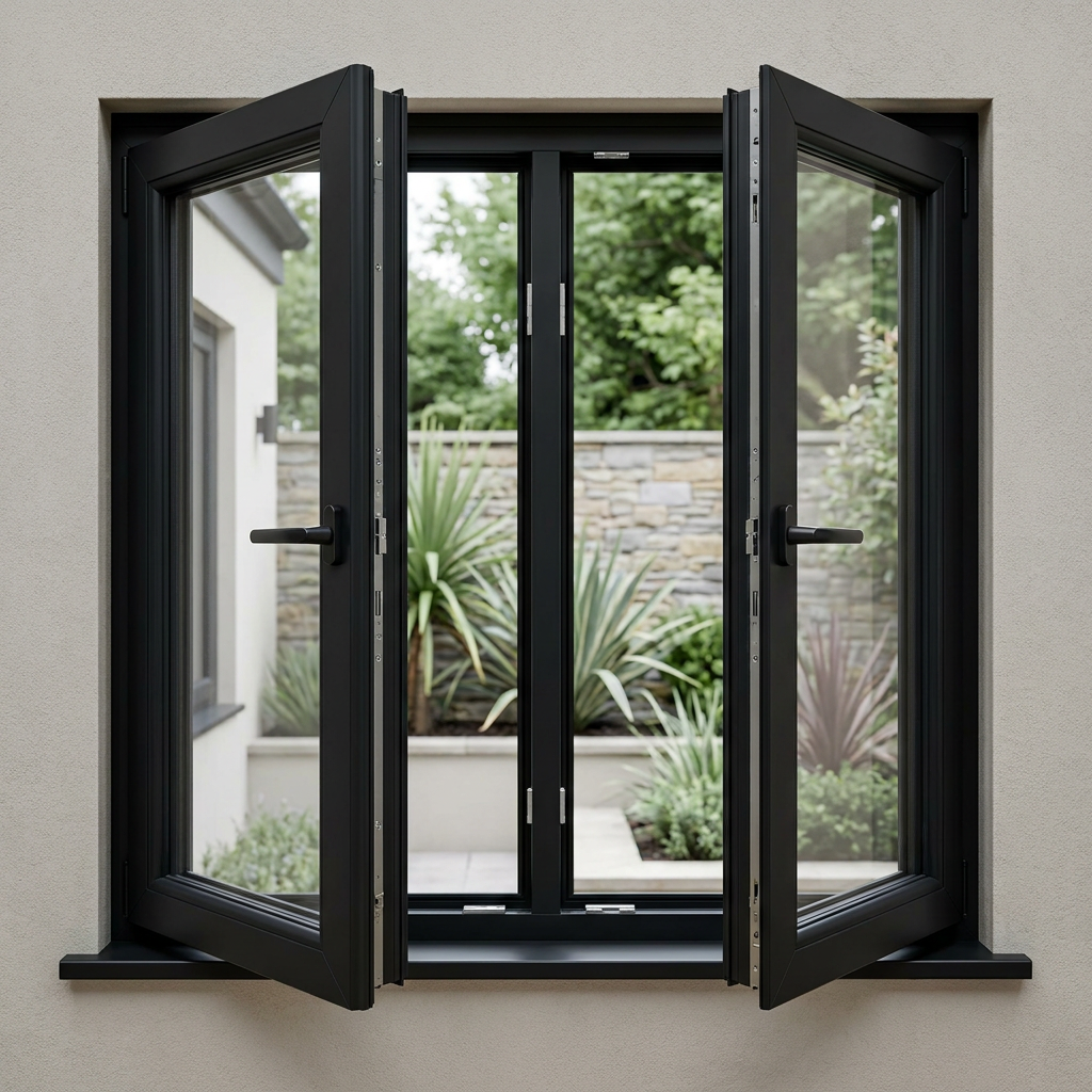 Customized UPVC Windows Double Glazing PVC Casement Horizontal Sliding Window
