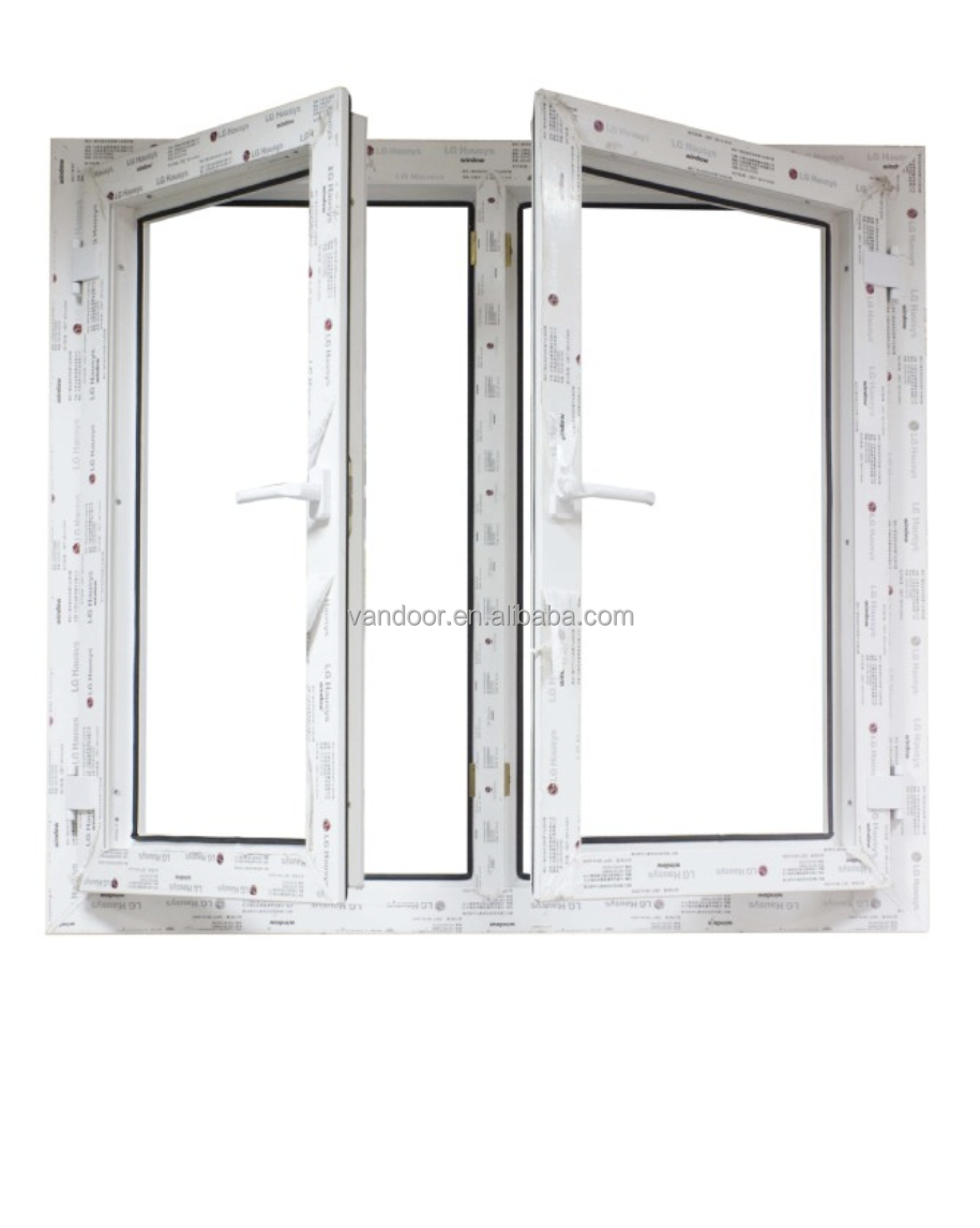 Heat Insulation UPVC Windows and Doors Tilt and Turn Window PVC Window Frames PVC Casement Windows UPVC Casement Windows