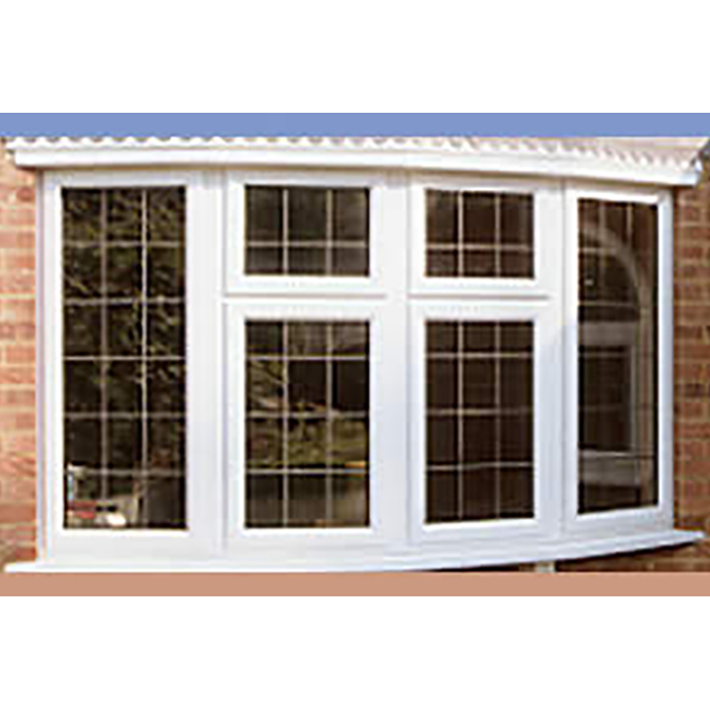 Modern Design Casement PVC Bay Windows Double Glazed UPVC PVC Casement Bay Windows With Mosquito Net