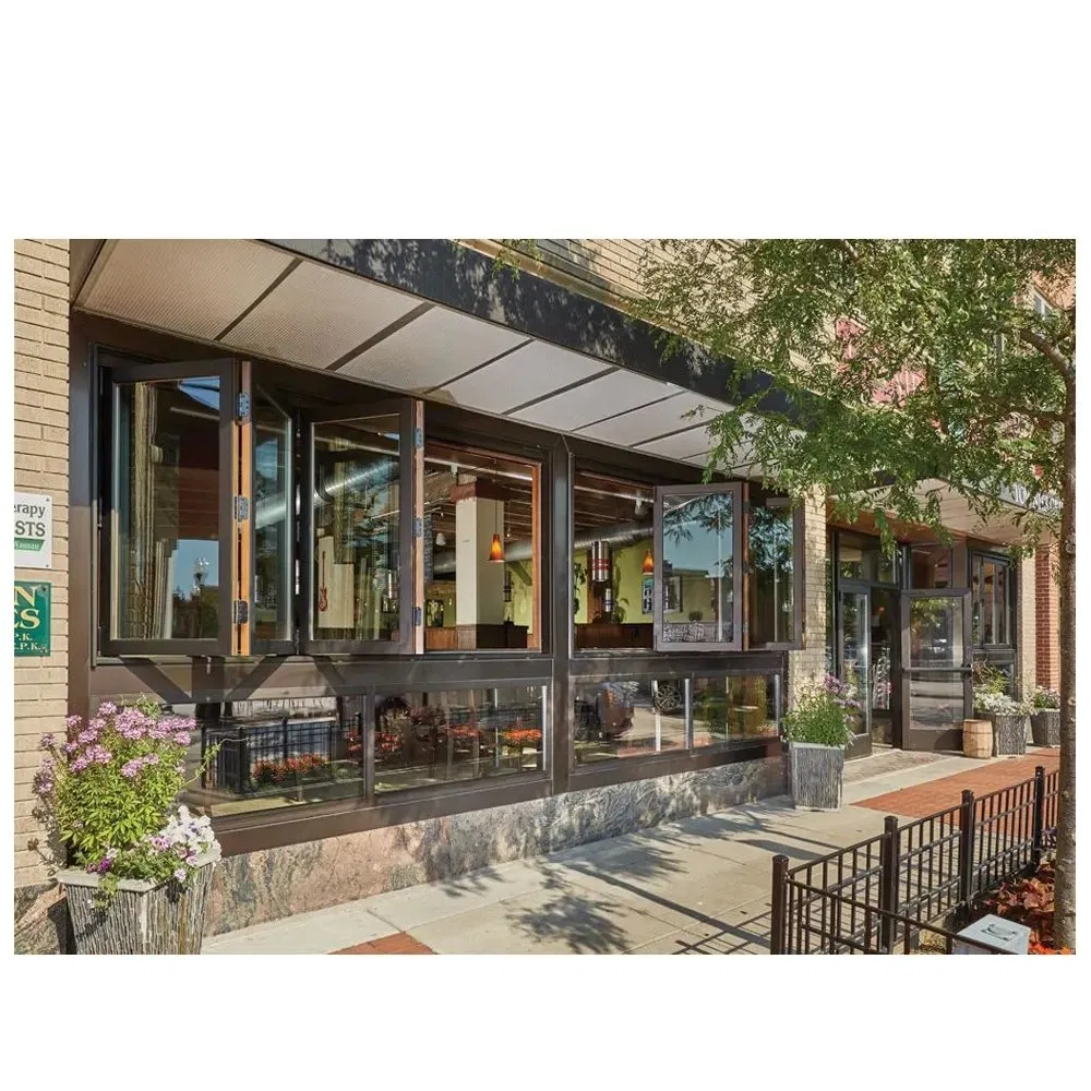 Balcony Australia Aluminum Double Glazing Bifold Window Windproof UPVC Accordion Folding Windows Designs for Kitchen